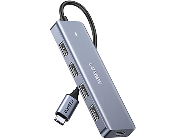 UGREEN USB C to USB A Hub with 4 USB 3.0 for Laptop, MacBook Pro/Air, Mac mini M4, iMac, iPad Pro, Chromebook, Dell XPS, Galaxy S23, and More, 0.5FT