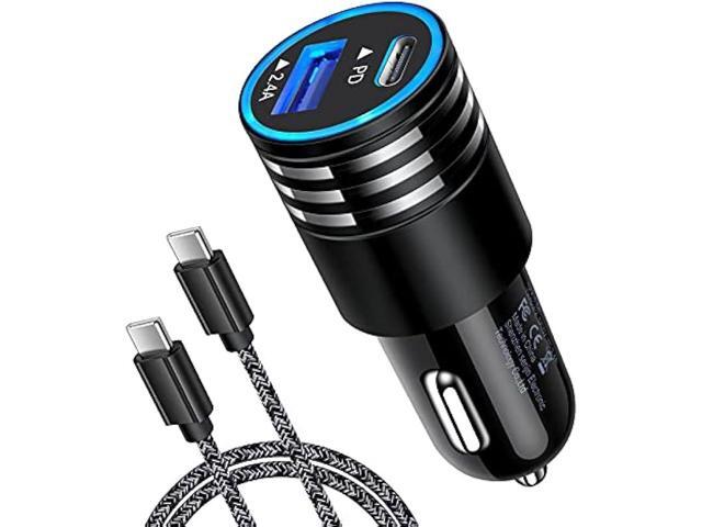 Car Charger Fast Charge 30W USB C Car Adapter,Type C to C Cable for Google Pixel 10 Pro XL/Fold 9 Pro,8a 8 7a 7 6a 6 5 4a 3a 4 3 2 XL,Samsung...
