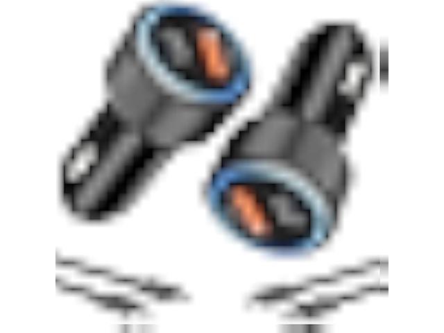 iphone 16 Car Charger Fast Charging, 2-Pack 38W PD/QC3.0 Car Phone Charger Adapter Cigarette Lighter USB Charger with 6FT USB C to USB C Cable for...