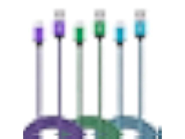 USB Type C Charger Cable Fast Charging Cord for Google Pixel 10, 9a, 9, 10 9 Pro XL Fold, 8, 7, 6, 5, 4, 3a, 3 2 XL, Pixel C, (Blue/Green/Purple, 6...