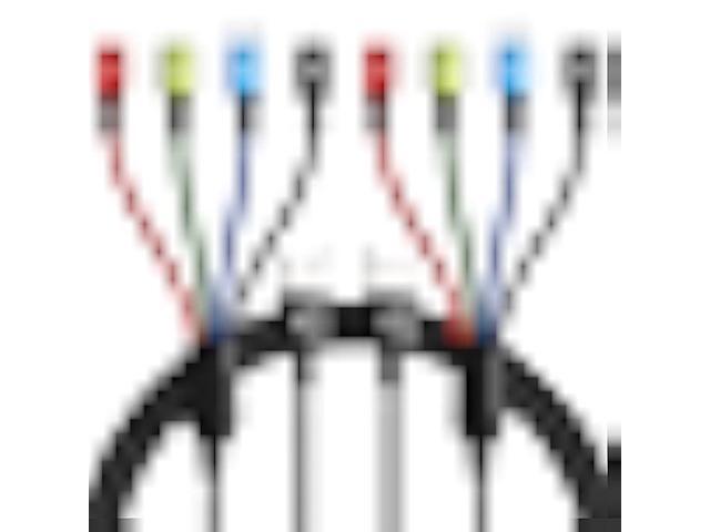 Multi Charging Cable 3.5A Multiple Charger Cable Braided 4 in 1 Multi USB Cable Fast Charging Cord with IP/Type C/Micro Ports for Cell...