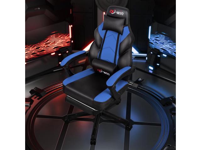 Gaming Chairs for Adults, Computer Chair with Footrest and Ergonomic High Back, Big and Tall Gamer Chairs with Massage Lumbar Support, 360° Swivel...