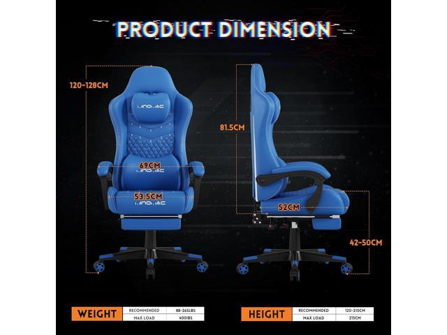 Gamtimer Gaming Chair, 400 lbs Adult Chair, High Back Computer Chair with Footrest and Linked Armrests, Office Video Game Chair with Lumbar Support...