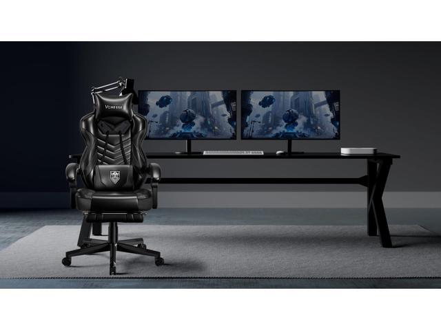 Vonesse Gaming Chair for Adults,Computer Chair with High Back,Big and Tall Gaming Chairs with Footrest and Massage,Reclining Gamer Ergonomic Office...