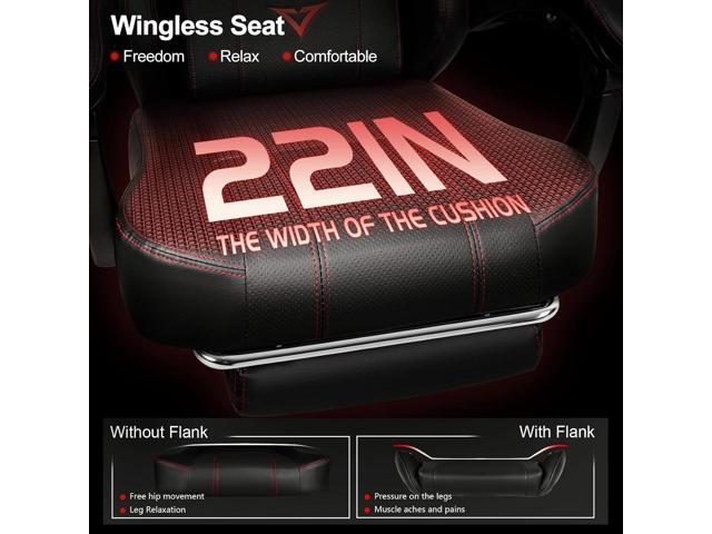VITESSE Big and Tall Gaming Chair 400lb Weight Capacity with Footrest, Ergonomic Video Game Chair for Adults with Oversized Headrest and Lumbar...