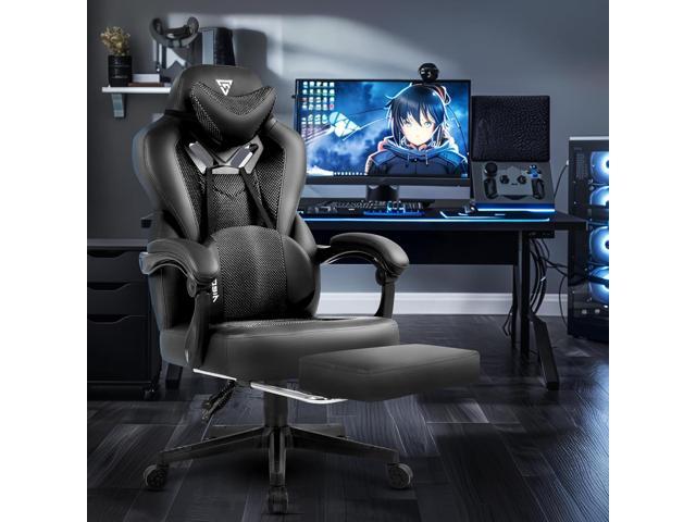 Gaming Chair PRO, Ergonomic Gaming Chairs for Adults Heavy People, Massage Reclining Office Desk Computer Chair with Footrest and Lumbar Support,...