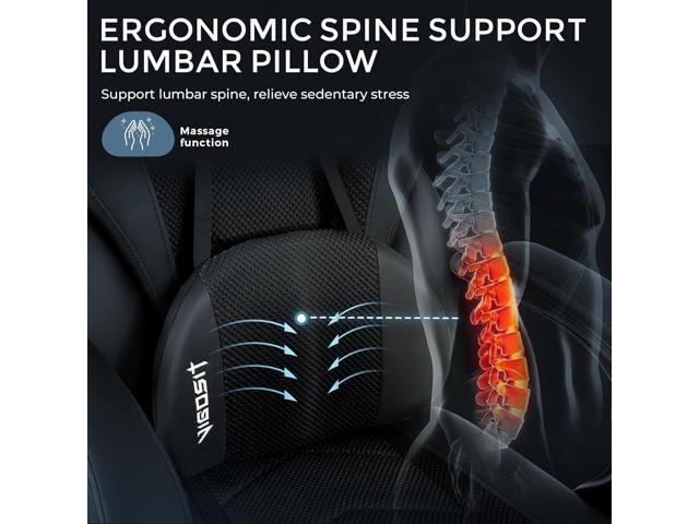 Gaming Chair PRO, Ergonomic Gaming Chairs for Adults Heavy People, Massage Reclining Office Desk Computer Chair with Footrest and Lumbar Support,...