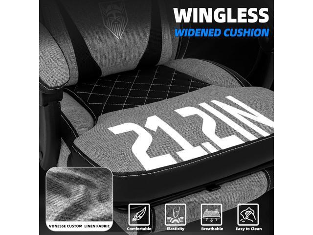 Vonesse Gaming Chair, Reclining Fabric Gaming Chairs for Adults 250LBS, Office Chair with Pocket Spring Cushion, Computer Chair with Footrest and...