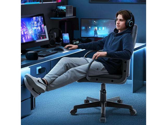 Ergonomic Computer Gaming Chair Home Office Racing Executive Video Task Desk PU Leather for Adults Teens Kids Gamer