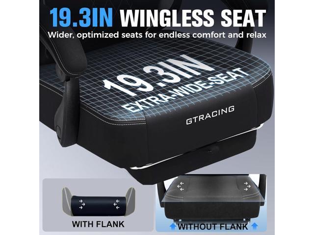 GTPLAYER Big and Tall Gaming Chair Breathable Fabric Computer Chair with Strong Lumbar Support, Comfortable Office Chairs with Pocket Spring...