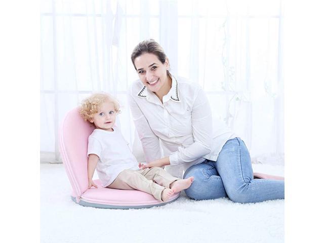 Floor Chair Floor Cushion Folding Padded Gaming Chair Adjustable 5-Position Floor Seat with Back Support for Kids Adult Great for Gaming Reading...