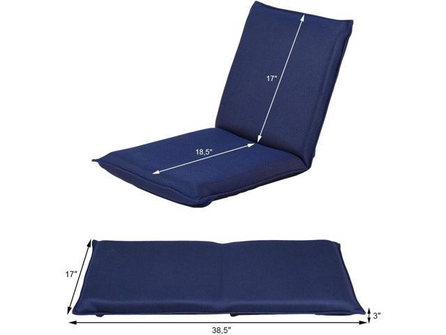 BestComfort Folding Floor Chair, 6-Position Adjustable Meditation Chair, Video Gaming Chair w/Back Support for Reading TV Watching, Portable Floor...