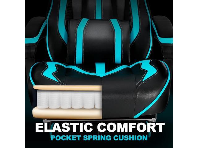 Vonesse Gaming Chairs for Adults, Gaming Chairs with Footrest and Massage, Reclining Computer Chair for Heavy People,Big and Tall Ergonomic Gamer...