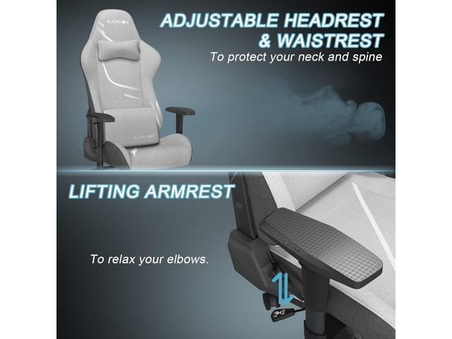 KARNOX Gaming Chair Ergonomic Computer Chair Lumbar Support Office Chair Adjustable Reclining Desk PC Chair with Armrest and Headrest for Adults...