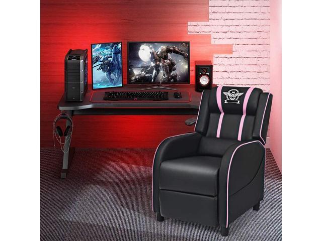 DORTALA Massage Gaming Chair for Adults, Adjustable Recliner Sofa w/Footrest and Massage Function, Adjustable Living Room Recliner, Home Theater...