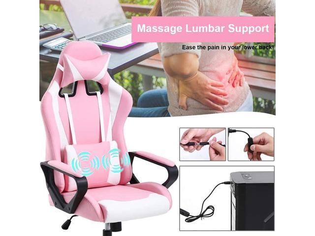Racing Style Gaming Chair Office Chair High Back Computer Chair Leather Desk Chair Ergonomic Executive Chair Adjustable Video Game Chair Swivel...