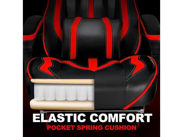 Vonesse Gaming Chair for Adults, Reclining Gaming Chairs with Footrest and Massage, Computer Gaming Chair for Heavy People,Ergonomic Gamer Chair...