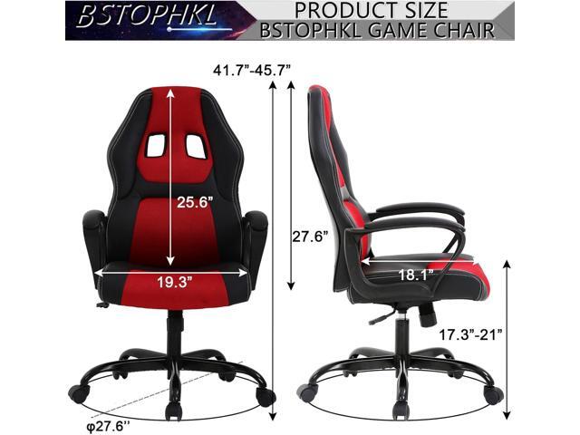 Gaming Chair Office Chair Ergonomic Video Game Chairs Adjustable Reclining Computer Chair with Lumbar Support Armrest Headrest Task Rolling Swivel...