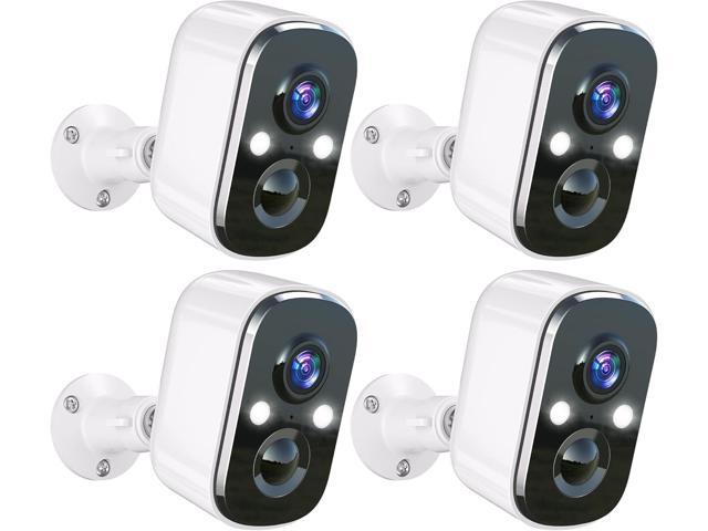 Techage Security Cameras Wireless Outdoor, 2K Battery Powered WiFi Cameras for Home Security with AI Motion Detection, Color Night Vision, 2-Way...