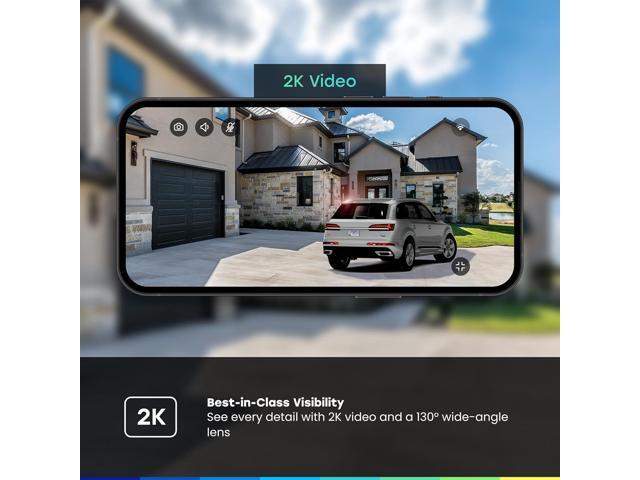 CHAMBERLAIN myQ Outdoor Battery Camera 2K Camera, Color Night Vision, Spotlight, Motion Alerts, Live View with Two-Way Talk, Wireless,...