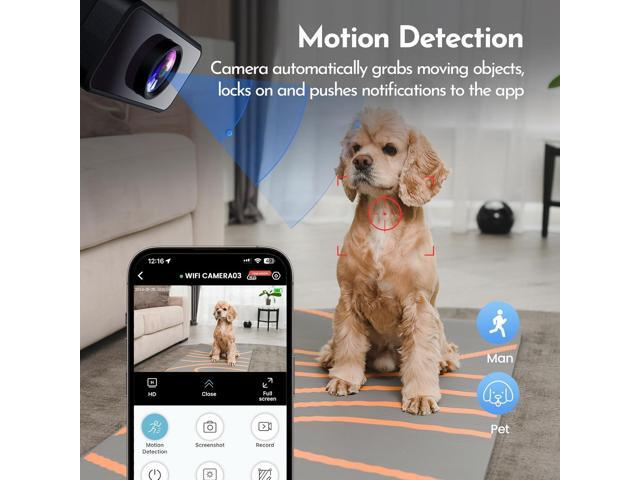 Hidden Camera, Nanny Cam for Home Free Cloud Indoor Security Camera, Works with/Without WiFi for Baby/Pet/Nanny Monitoring (deep Black)
