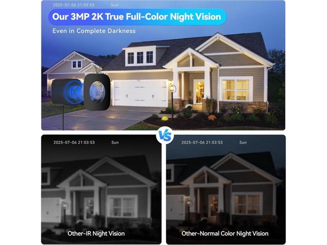Magnetic Window Camera, Indoor Security Camera with 911 Emergency Call, 3MP 2K AI Alerts Indoor Cameras for Home Security, OpenAI GPT Enabled, 24/7...