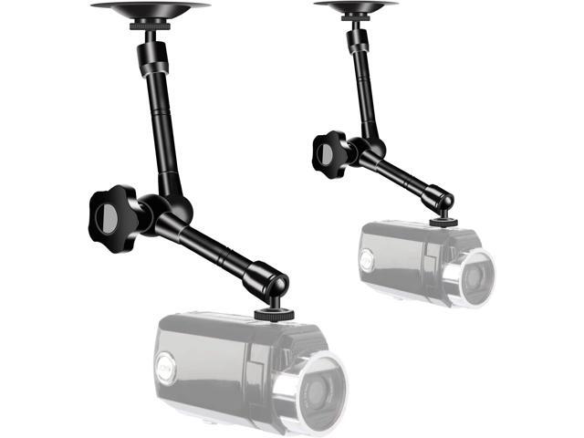UYODM 2 Pack Articulating Magic Arm Wall Mount Holder Stand Compatible with CCTV POV Camcorders Cameras, LED Light, Video Lamp,DSLR,Flash,Digital...