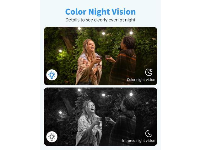 Security Cameras Wireless Outdoor, Solar Battery Powered 2k Color Night Vision, AI Motion Detection, IP66 Weatherproof, 2-Way Talk, SD/Cloud...