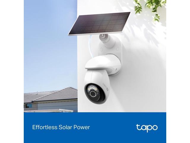 Tapo 4K Outdoor Camera Wireless, Battery Camera w/Solar Panel, Pan/Tilt, 360° View, 24/7 Capture, Free Person/Vehicle Detection, Night Vision,...