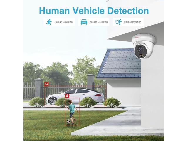 Anpviz 6MP PoE IP Camera, 3K Full Metal Turret Security IP Camera Outdoor Indoor, Smart Dual Light Color Night Vision, AI Human Vehicle Detection,...