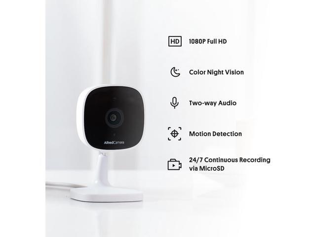 AlfredCam Indoor WiFi Security Camera, FullHD 1080P, 2.4G/WiFi, Continuous Recording, Motion Detection, Night Vision, Baby Monitor/Pet/Nanny Cam,...