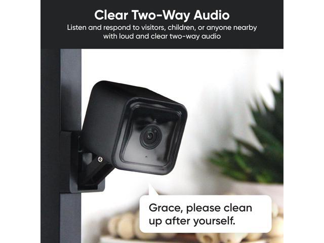 Cam v3 2 Pack, 1080p Plug-in Smart Security Camera, Color Night Vision, Motion Detection, 2-Way Audio, Compatible with Alexa, Google Assistant,...