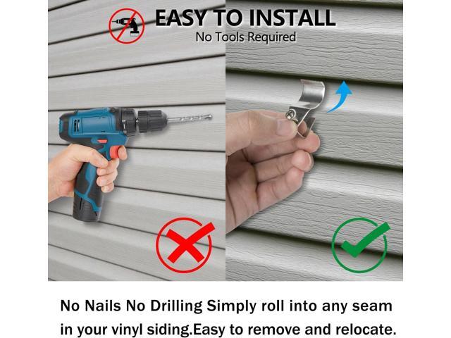 Haoyou Ring Camera Vinyl Siding Wall Mounts No Drill 360 Degree Adjustable, Compatible with Ring Stick up Cam & Ring Outdoor Cam Plus (2Pack White)