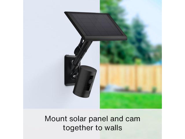 Holicfun 2-in-1 Wall Mount for Outdoor Security Cameras and Solar Panels, Compatible with Ring, Eufy, Arlo, Wyze Solar Panels and Cams - White