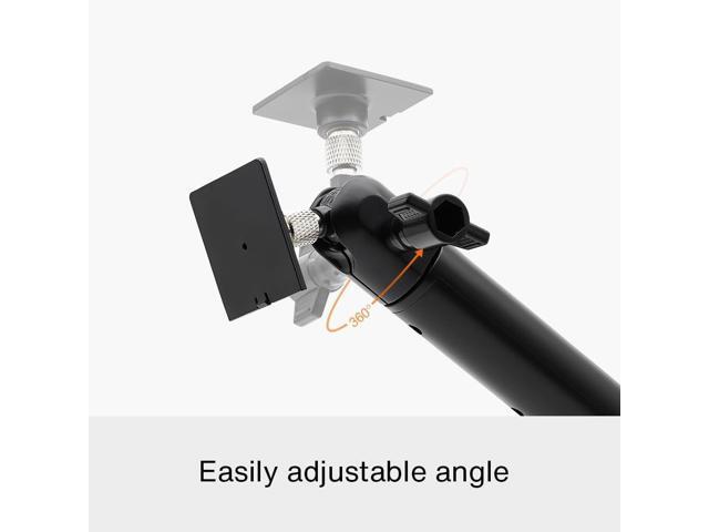 Holicfun 2-in-1 Wall Mount for Outdoor Security Cameras and Solar Panels, Compatible with Ring, Eufy, Arlo, Wyze Solar Panels and Cams - White