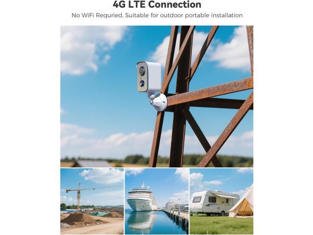 COCOCAM 4G Portable Magnetic Cellular Security Camera Wireless,2K Indoor/Outdoor Camera for RV/Camping/Travel, 300°Pan,10000Ahm Battery, PIR & AI...