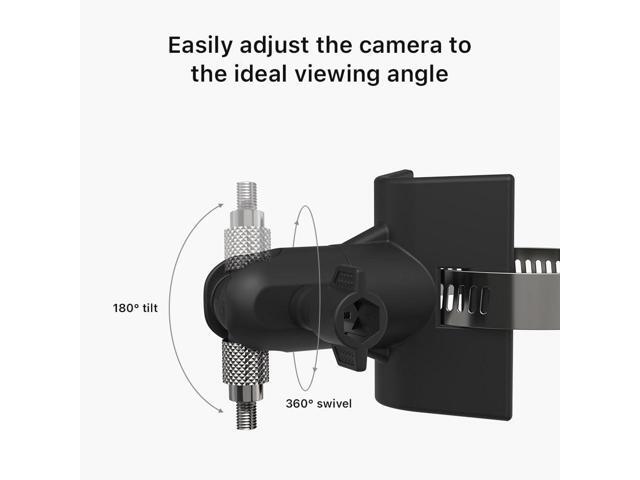 Holicfun No-Drill Outdoor Security Camera Pole Mount, Universally Compatible with Ring, Blink, Eufy, Wyze, Arlo, Google Nest, Simplisafe Cameras,...