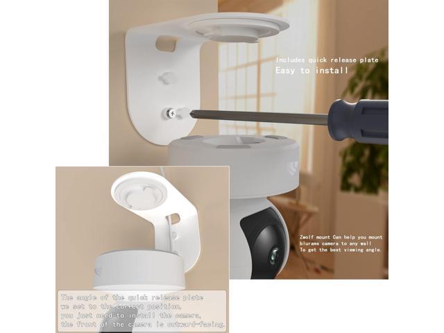 Zwolf 2Pack Metal Wall Mount for Kasa Indoor Pan/Tilt Camera EC70 KC410S, Upside Down or Upright Your Camera on Any Wall You Want, Get Any Viewing...