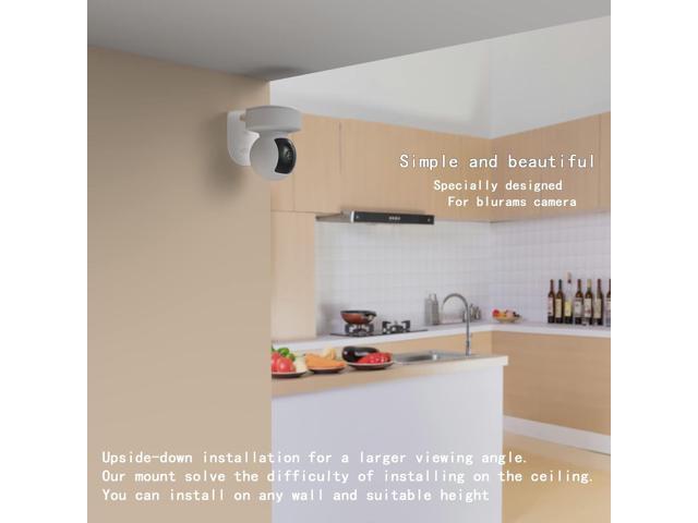 Zwolf 2Pack Metal Wall Mount for Kasa Indoor Pan/Tilt Camera EC70 KC410S, Upside Down or Upright Your Camera on Any Wall You Want, Get Any Viewing...