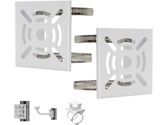 2pcs Universal Wall Mounting Bracket with 4 Loops, Vertical Pole Mount Adapter for CCTV Security Camera PTZ Dome Indoor Outdoor AP Access Point...