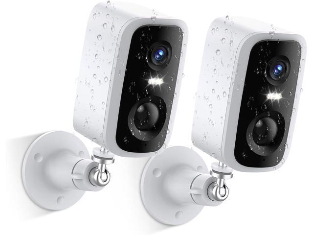 Security Cameras Wireless Outdoor - HD 2K Battery Powered Cameras for Home Security Outside, WiFi Surveillance Indoor AI Motion Detection Spotlight...