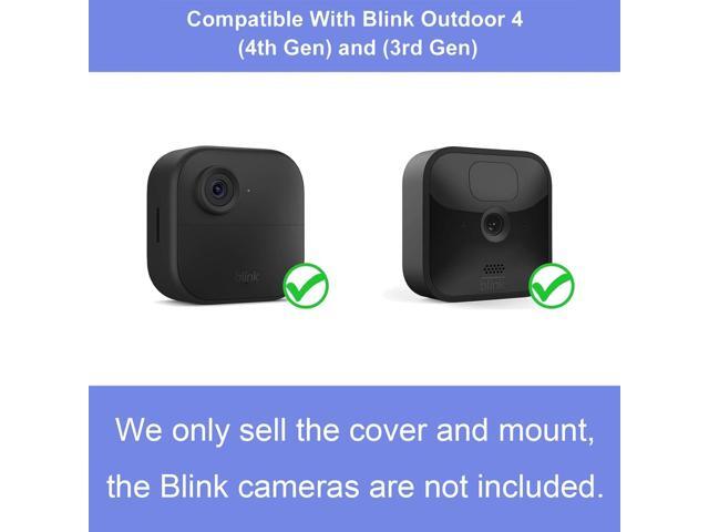 Wall Mount Bracket for Blink Outdoor 4 (4th Gen) & Blink Outdoor 3 (3rd Gen) Camera, Weatherproof Protective Cover Case and 360 Degree Adjustable...