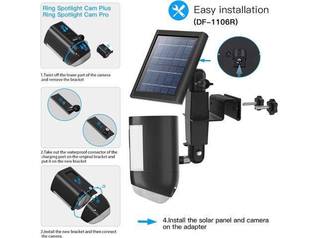 HOLACA 2-in-1 Weatherproof Gutter Mount for Stick Up Cam/Pro Solar Panel, Spotlight Cam Pro Battery and Outdoor Cam Plus Battery Outdoor Mount...