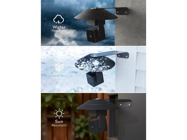 Gcioii 2 Pack Wall Mount for WYZE Cam Pan V3,Weatherproof Cover and Outside Corner Accessories,Reduce Blind Spots (Black,Camera not Included)