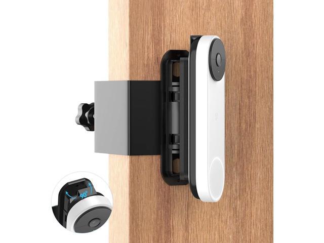 Anti-Theft Adjustable Mount for Google Nest Doorbell (Battery), No Drill Mount for Google Doorbell Camera, Adjustable (45° Left and Right) Angle...