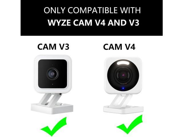 Angled Window Mount for Wyze Cam V4 and V3 Tilt Angle Glass Mount Through Windows Glass Surfaces Use Cam v4 Turn Wyze Camera into a Window Camera...