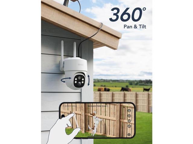 GNCC 4G LTE Cellular Security Camera, 2K Solar Outdoor Camera Wireless, No WiFi Security Camera, Color Night Vision, Spotlight, 2-Way Audio, PIR...