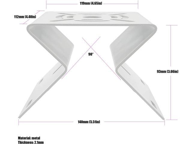 Medium Size External Corner Wall Mount Iron Plate Vertical Bracket for PTZ CCTV Surveillance Camera Metal Holder White