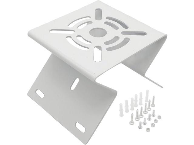 Medium Size External Corner Wall Mount Iron Plate Vertical Bracket for PTZ CCTV Surveillance Camera Metal Holder White