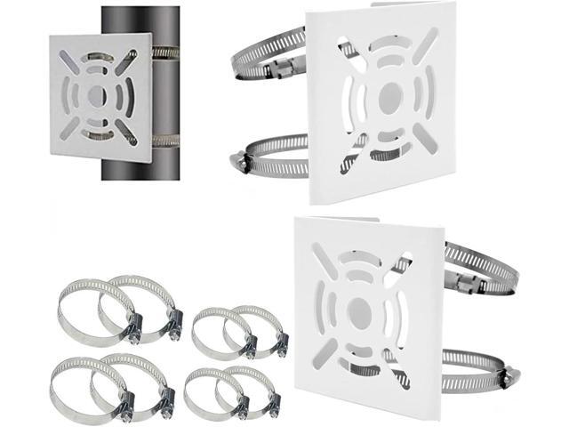 Ahn'Qiraj 2Pcs Universal Vertical Pole Mount Bracket Mount Camera Adapter for CCTV Security Camera Ptz Dome Vertical Pole Wall Mounting Bracket...